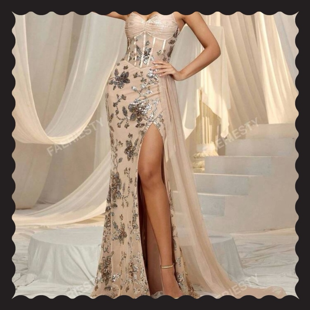 👗 {Sequin Evening Gown}